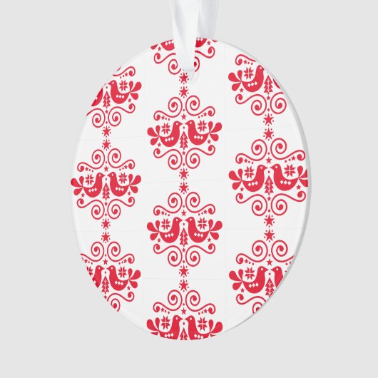 Noordse Scandinavische kerstdecoraties Ornament (voorkant)