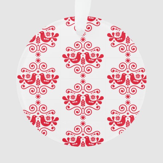 Noordse Scandinavische kerstdecoraties Ornament (voorkant)