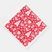 Noordse Scandinavische kerstdecoraties Servet (Hoek)