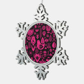 Noordse Scandinavische kerstdecoraties Tin Sneeuwvlok Ornament (Rechts)