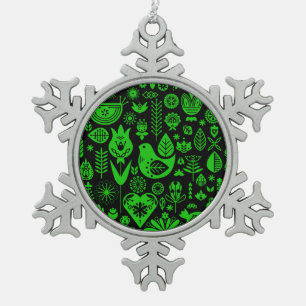 Noordse Scandinavische kerstdecoraties Tin Sneeuwvlok Ornament