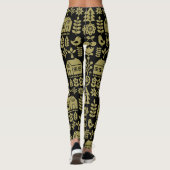 Noordse Scandinavische Kerstmis Leggings (Achterkant)