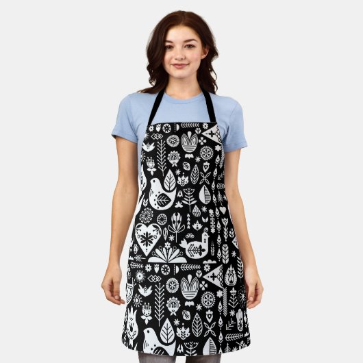 Noordse Scandinavische Kerstmis Schort (Gedragen)