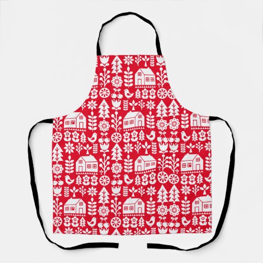 Noordse Scandinavische Kerstmis Schort (Voorkant)