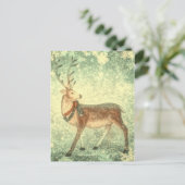 Noordse  Scandinavische kerstrendieren Feestdagenkaart (Staand voorkant)