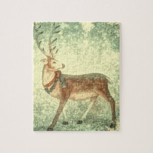 Noordse Scandinavische kerstrendieren Legpuzzel