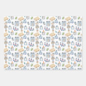 Noordse Scandinavische Rag Dolls Kerstmis Inpakpapier Vel (Voorkant 3)