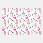 Noordse Scandinavische Rag Dolls Kerstmis Inpakpapier Vel (Voorkant 2)