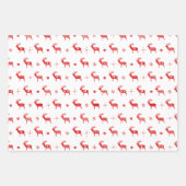 Noordse Scandinavische rendieren Kerstmis Inpakpapier Vel (Voorkant)