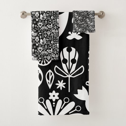 Noordse Scandinavische volkskunst Bad Handdoek (Insitu)