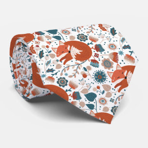 Noordse slaapvosspatroon stropdas