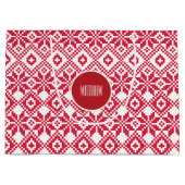 Noordse Sneeuwvlok Patroon Aangepaste Naam Kerstmi Large Cadeautasje (Voorkant)