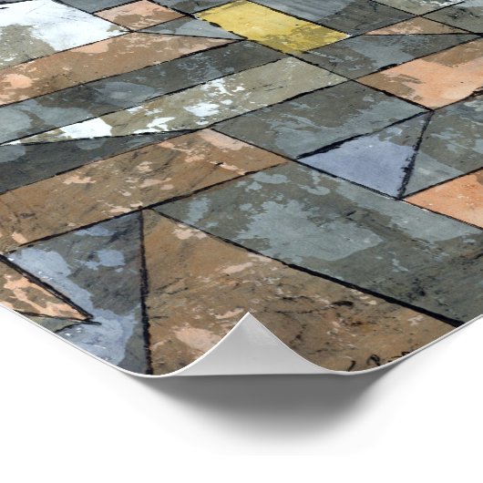 Noordse stad : Paul Klee 1930 Poster (Hoek)