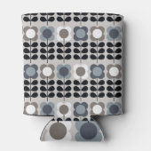 Noordse stijl, abstract bloemmotief. blikjeskoeler (Achterkant)