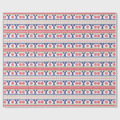 Noordse Stijl Cheerleader Kerstmis Cadeaupapier (Vlak)