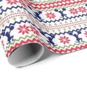 Noordse Stijl Cheerleader Kerstmis Cadeaupapier (Rol Hoek)