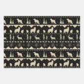 Noordse Sweater Beige Black White Winter Animals Inpakpapier Vel (Voorkant)