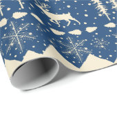 Noordse Sweater Beige Winter Animals Cadeaupapier (Rol Hoek)