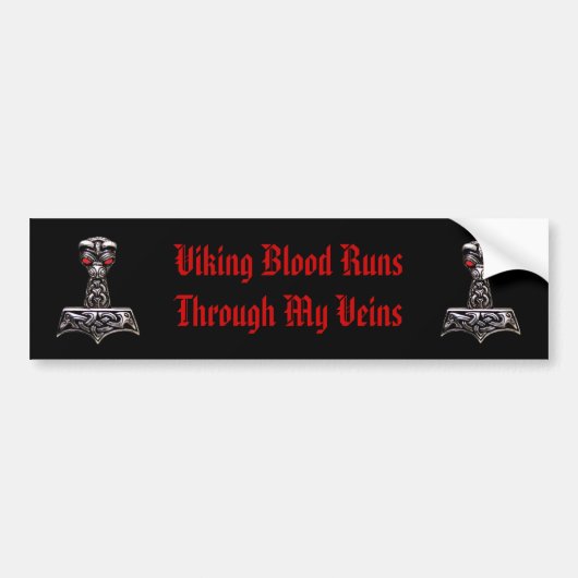 Noordse trots bumpersticker (Voorkant)