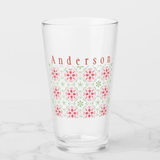 Noordse vakantieglaswerk glas (Voorkant)