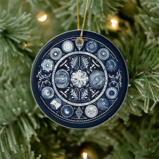 Noordse Versiering Keramisch Ornament (Boom)