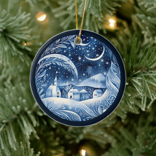 Noordse Versiering Keramisch Ornament (Boom)