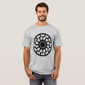 Noordse Viking Esoterische Zon Wiel T-shirt (Voorkant volledig)