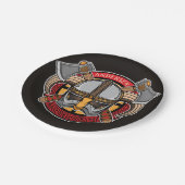 Noordse Viking krijger Voeg naam toe Noorse bijl N Papieren Bordje (Gekanteld)