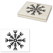 Noordse Vikinghelm van Awe-ontwerpstempel Rubberstempel (Gestempeld)