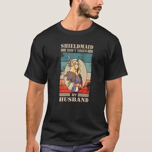 Noordse Vikings schildmaagd T-shirt (Voorkant)