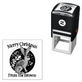 Noordse volkskunst, bosdieren, haas  zelfinktende stempel (In situ)