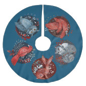 Noordse volkskunst, bosdieren, kerstboom rok (Voorkant)