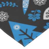 Noordse volkskunst vis tafelkleed (Gekanteld)