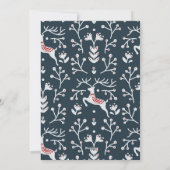 Noordse volskunst | Kerstvakantie foto Feestdagenkaart (Achterkant)