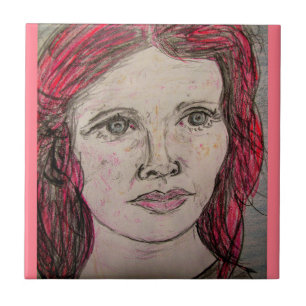 Noordse Vrouw Tegeltje