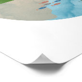 Noordse wandbekleding, Scandinavische wandbekledin Poster (Hoek)