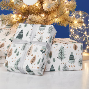 Noordse Winter Hygge Kerstmis Cadeaupapier