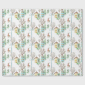 Noordse Winter Hygge Rustiek Cadeaupapier (Vlak)