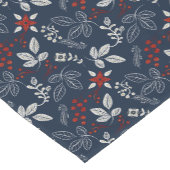 Noordse winter naadloos patroon korte tafelloper (Hoek)