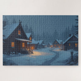 Noordse Winterdorp Legpuzzel