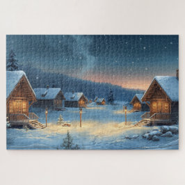 Noordse Winterdorp Legpuzzel