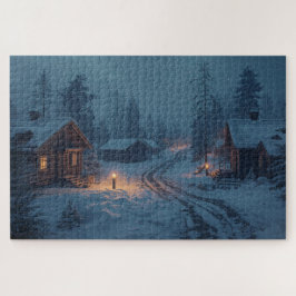 Noordse Winterdorp Legpuzzel