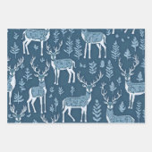 Noordse winterrendieren pinguïns zeehonden Abstrac Inpakpapier Vel (Voorkant 2)