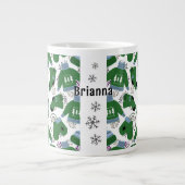 Noordse winters en Mittens Green Grote Koffiekop (Voorkant)