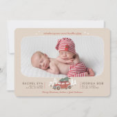 Noordse Winterspelen Eerste Kerstfeestdag Feestdagenkaart (Voorkant)