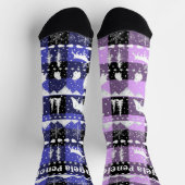 Noordse zoetwaterwinterdieren Paars Violet Pset Sokken (Top)