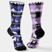 Noordse zoetwaterwinterdieren Paars Violet Pset