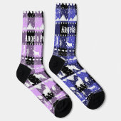 Noordse zoetwaterwinterdieren Paars Violet Pset Sokken (Rechts)