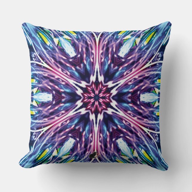 Noordster Kaleidoscoop Kussen (Voorkant)