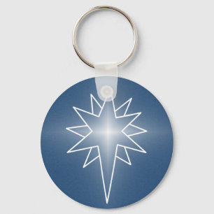 Noordster Kerstsleutelhouder, Koningsblauw Sleutelhanger